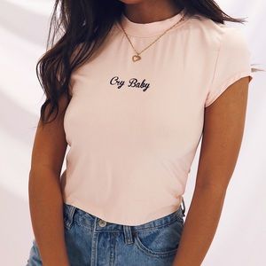 Crybaby signature tee 🦶